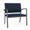 Lesro Newport Bariatric Chair Metal Frame, Charcoal, RF Blueberry Back, MD Ink Seat NP1401 - alternate 1
